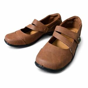 Easy Street Women's Mary Jane Flats Color Tan Size 10N Style 30-9284 Comfort